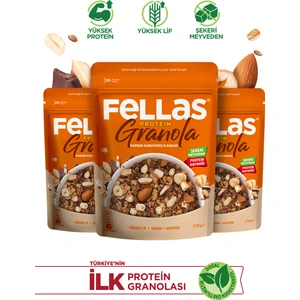 Protein Granola - Karışık Kuruyemiş & Kakao 270g - 3'lü Paket