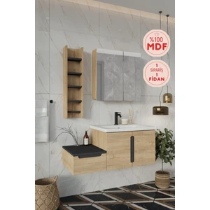 Banyo Zakkum 100 cm Banyo Dolabı ve Rafı