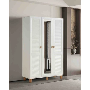 Pema Home Favori %100 mdf Membran 3 Kapaklı Dolap Gardırop