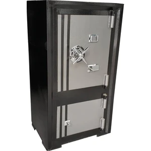 Çelik Para Kasası 105 cm Siyah Gri