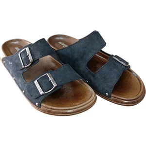 3769-0001 Erkek Tokalı Yazlık Comfort Terlik Siyah