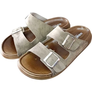 3769-0001 Erkek Tokalı Yazlık Comfort Terlik Vizon