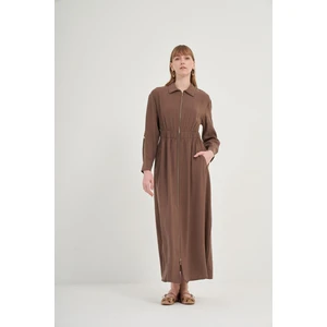 FTZ Women Kadın Modal Elbise  Kahve 31033