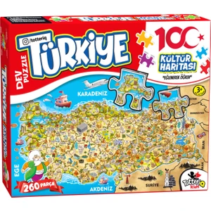Türkiye Kültür Haritası Puzzle 260 Parça