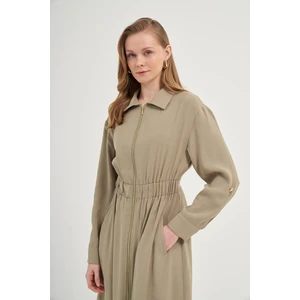 FTZ Women Kadın Modal Elbise  Haki 31033