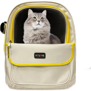 Pet Love Hava Kanallı Cepli Kedi ve Köpek El ve Sırt Taşıma Çantası