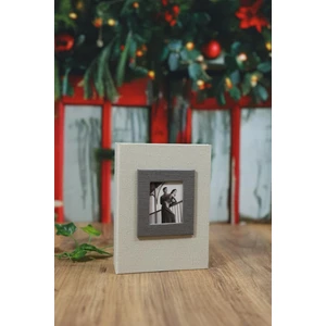 NRCN 10x15 cm 100'lük Koton Desenli Lüks Fotoğraf Albümü (Krem)