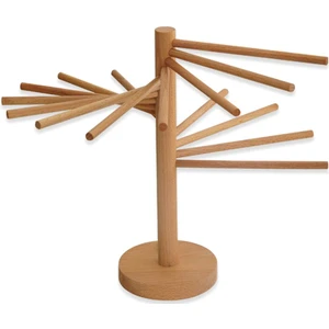 Makarna Kurutma Rafı, Ahşap Makarna Kurutma Rafı, Katlanabilir Spagetti Erişte Kurutma Makinesi, 16 Askı Çubuğuna Sahip Makarna Askı Rafı (Yurt Dışından)