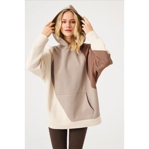 Aura Oversize Sweatshirt Kahverengi