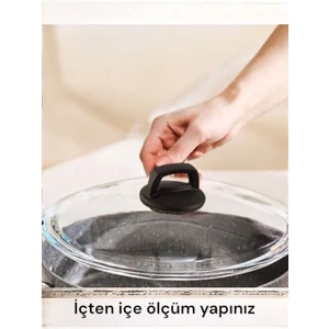 Karaca Kulp ve 26 cm Tencere Sahan Tava Cam Kapağı