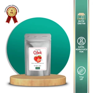 Makarna Lütfen Çilek Kuru Meyve Cipsi Dondurularak Kurutulmuş Freeze Dried Meyve Kıtırı (20 g)