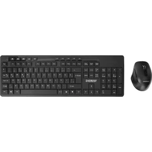 Km-510 Kablosuz Q Multimedia Klavye + Mouse Set Siyah