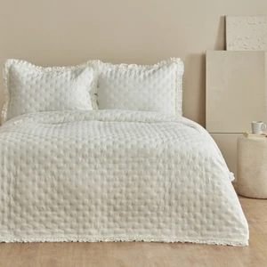 Home Viona Yatak Örtüsü Çift Kişilk Ekru