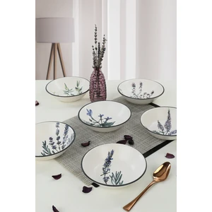 Çiçek Bahçesi Yemek Tabağı 18 Cm 6 Adet