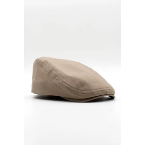 Erkek Düz Pamuklu Mocha Flat Cap Kasket