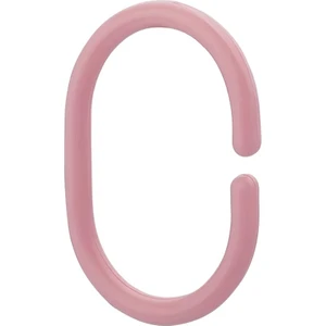 Banyo Duş Perde Halkası Kancası 20 Adet Perde Askısı Pembe