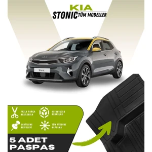 Kia Stonic Tüm Modeller 5'li Paspas Seti Yüksek Kalite Kesilebilir Universal Oto Paspas