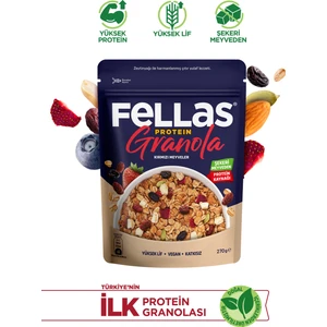 Vegan Protein Granola - Kırmızı Meyveler (270g)