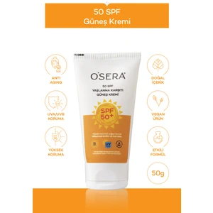 Spf 50 Yüksek Koruyucu Yüz Güneş Kremi 50 ml Anti-Aging