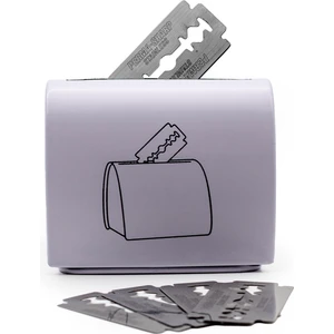 Pasha Shaving Metal Dizayn Jiletler Için Güvenli Saklama Atık Kutusu, Doğa Dostu Minik Tasarım, 80+ Jilet Kapasite