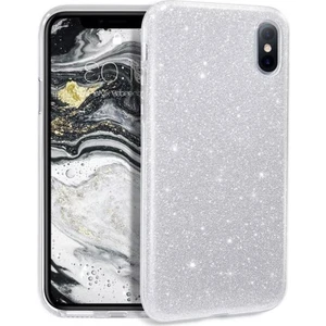 iPhone x Uyumlu Simli Şeffaf Silikon Esnek Kılıf Arka Kapak
