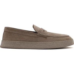 Erkek Bej Makosen Süet Deri Loafer 25SFD755410
