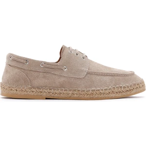 Erkek Bej Süet Deri Espadril 25SFD616210