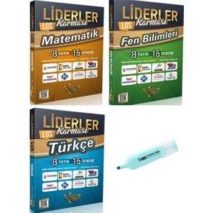 Liderler Karması   (Sınıf: 8) Lgs  Matematik Fen Bilimleri Ve Türkçe 8 Yayın 16 Deneme