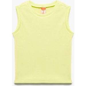 Pamuklu Ribanalı Bisiklet Yaka Kolsuz Basic Atlet