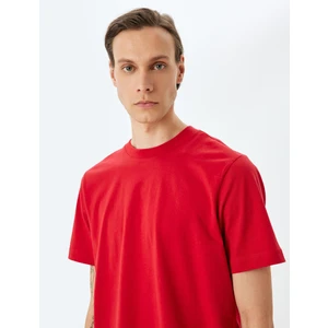 Pamuklu Bisiklet Yaka Regular Fit Kısa Kollu Basic Tişört