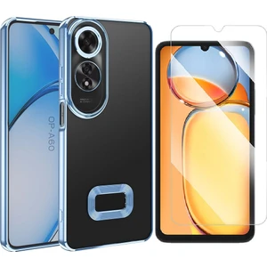 Oppo A60 Kılıf Kamera Korumalı Logo Gösteren Zore Omega Kapak + Nano Ekran Koruyucu