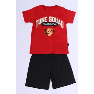 Erkek Çocuk Şortlu Takım Tune Squad Baskılı B81