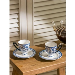 Lcw Home  Baskılı 2 Kişilik Porselen Kahve Fincan Takımı 90 ml