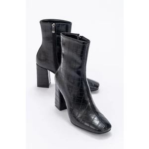 Tılla Siyah Krokodil Kadın Bot