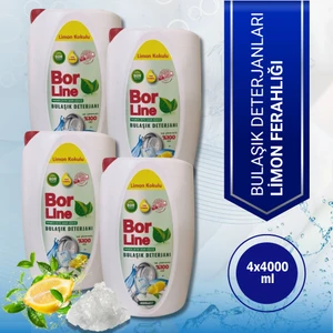 Sıvı Bulaşık Deterjanı Limon Ferahlığı  (4X4000 Ml)