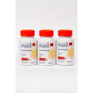 3'lü Moni Constinesium Magnezyum, Potasyum, B6 Vitamini 60 Vegan Kapsül