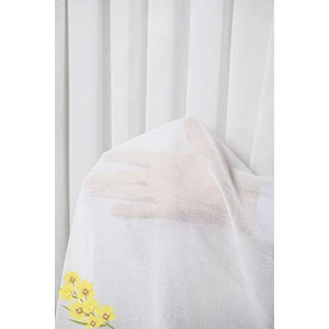 Rech Home Naturel Keten Tül Normal Pile - Ağır Gramajlı