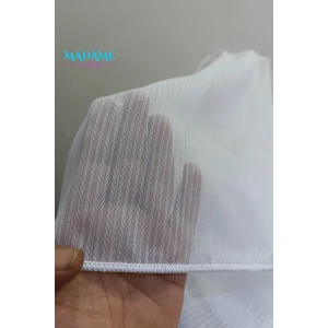 Rech Home Taç Balık Sırtı Tül Perde 1/3 Sık Pile - Extra Gramajlı - Ütü Gerektirmez