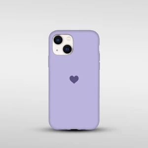 iPhone 13/14 Uyumlu Kalp Baskılı Silikon Lansman Kılıf