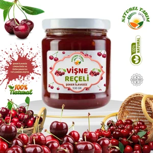 Naturel Tarım Vişne Reçeli (Şeker İlavesiz)