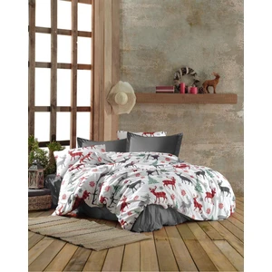 Çarşafı Lastikli 140 x 200 Yataklar Için Nevresim Takımı 4 Yastıklı