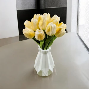 Yapay Islak Lale Altın Sarı Gold Desen Premium