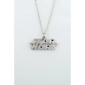 Bu Farklı Star Wars Yazılı  Zincir Kolye - Gümüş Kaplama - Erkek Kadın Kolye - Kod:393