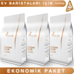 3'lü Supreme Savor™ 250 gr Espresso '%100 Arabica Çekirdek Kahve " Philips LatteGo ile Geliştirilmiştir "