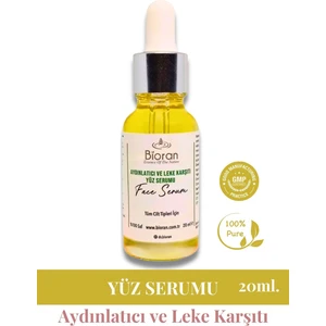 Aydınlatıcı ve Leke Karşıtı Cilt Serumu - 20 ml | %100 Doğal Cilt Bakımı