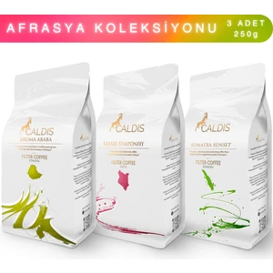 Afrasia™ 3'lü Yöresel Kahve Set 250 gr Çekirdek Filtre Kahve