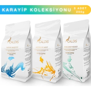 Caribbean™ 3'lü Yöresel Kahve Set 250 gr Çekirdek Filtre Kahve