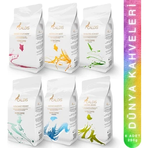 Carnevale™ 6'lı Yöresel Kahve Set 250 gr Çekirdek Filtre Kahve