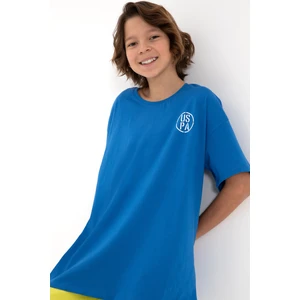 U.S. Polo Assn. Erkek Çocuk Kobalt Tişört 50298981-VR077