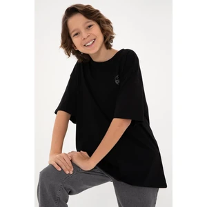 U.S. Polo Assn. Erkek Çocuk Siyah Tişört Basic 50295503-VR046